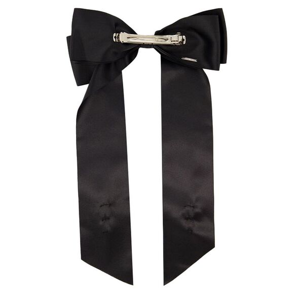 Flower Bow Hair Clip - Simone Rocha - Polyester - Black - Picture 2 of 2